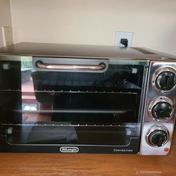 Delonghi Electric Toaster Convection 6 Slice Grill Baking Rotisserie Oven Black