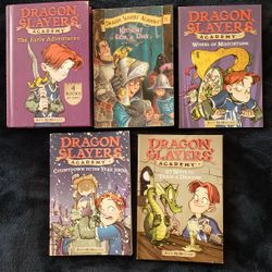 DRAGON SLAYERS ACADEMY BOOK LOT chapter set McMullan 1-5, 7, 8 and 9