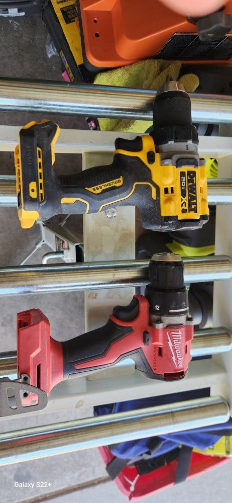 Milwaukee Or DEWALT BRUSHLESS DRILL $45 EACH