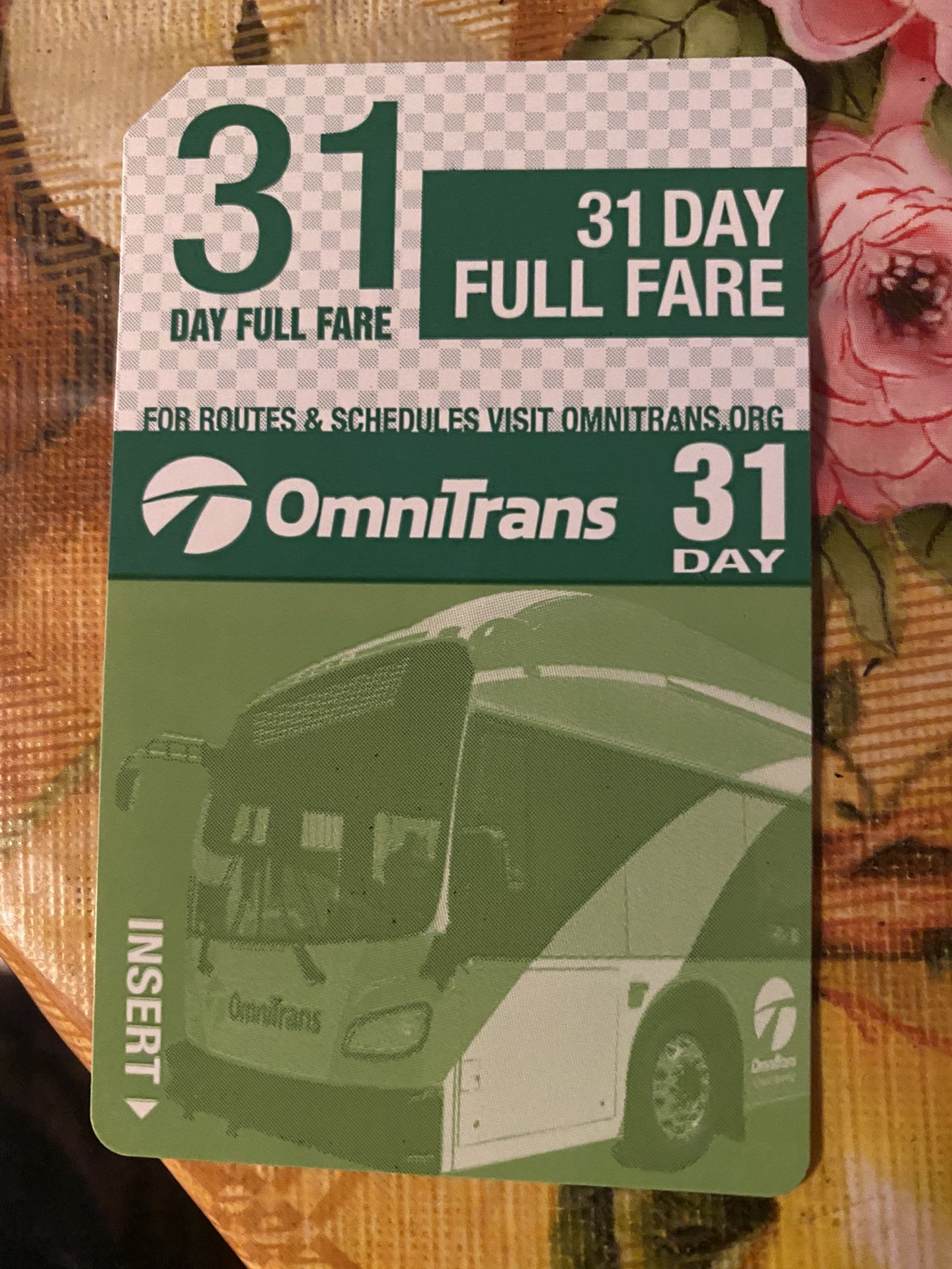 31 Day Buss pass