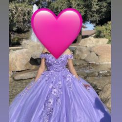 Lilac Quinceañera Dress