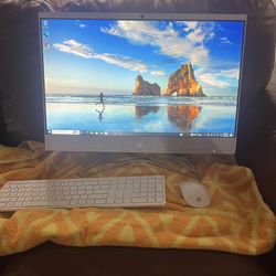 HP All-in-one pc 24 inch screen with wireless keyboard and mouse