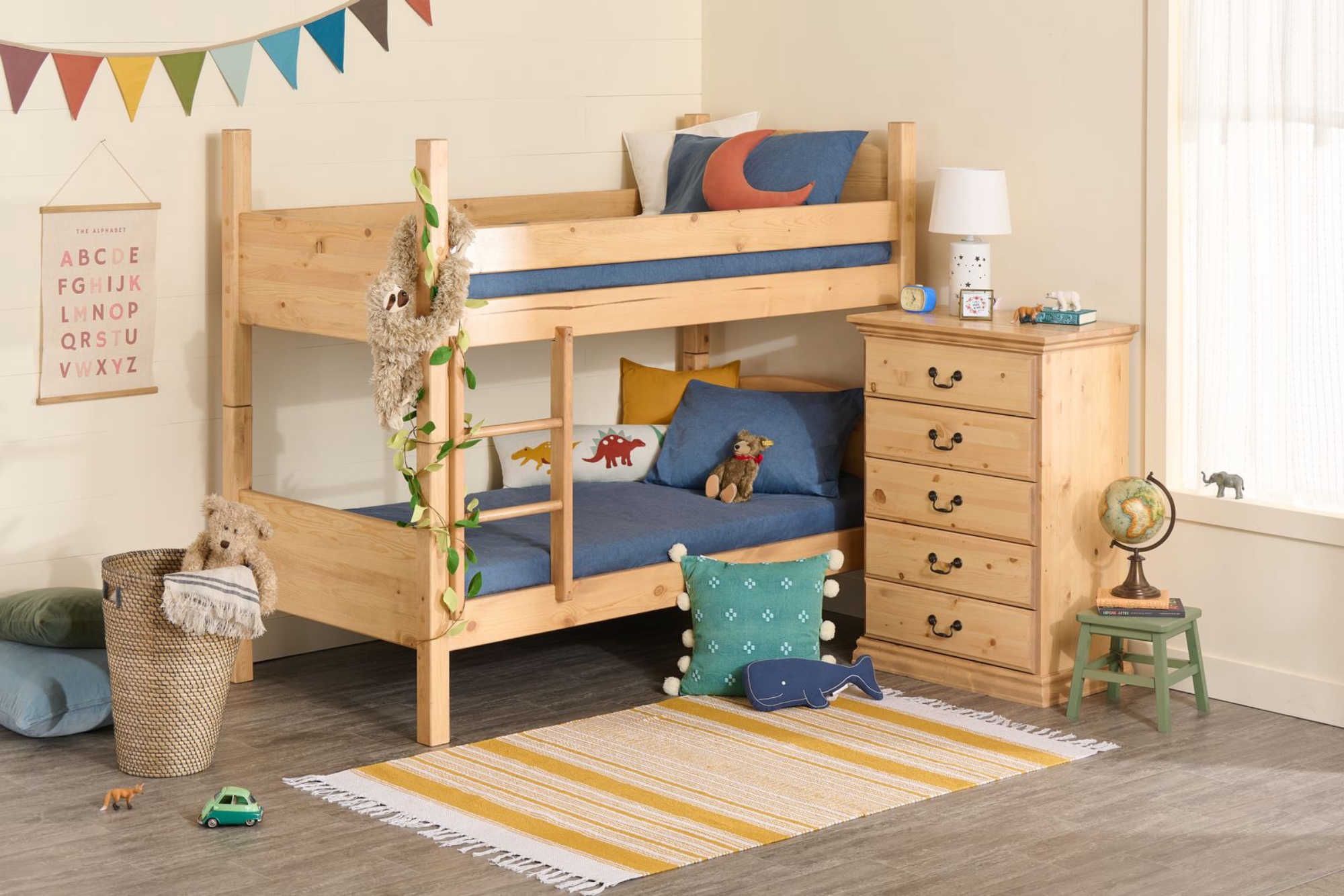 NIB Bunk Beds Includes Base Boards And Regular Size Twin Mattresses