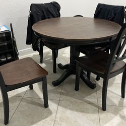 Wood Table And Chairs