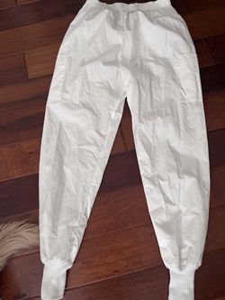 Ladies White Medical Pants Size M By Crest 