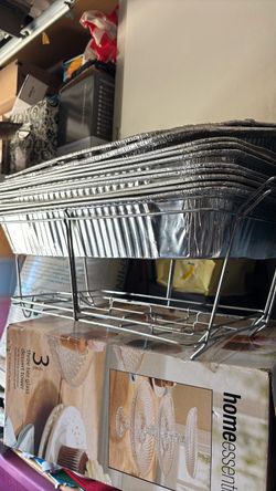 Aluminum party tray set