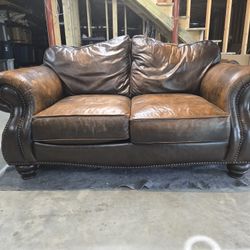 Bernhardt Leather Love Seat