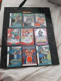 6 Game Use and 3 Autograph Football Cards
