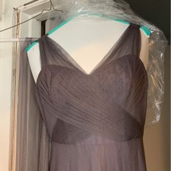 Purple-grey Bridesmaids Dress