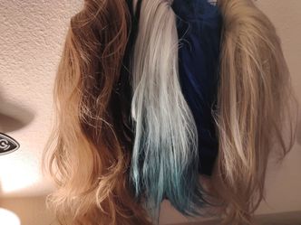 Lot of 3 Long Wigs
