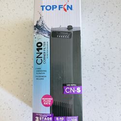 Never used NEW 5-10 gallon fish tank filter