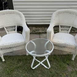 Resin Wicker Patio Chairs 