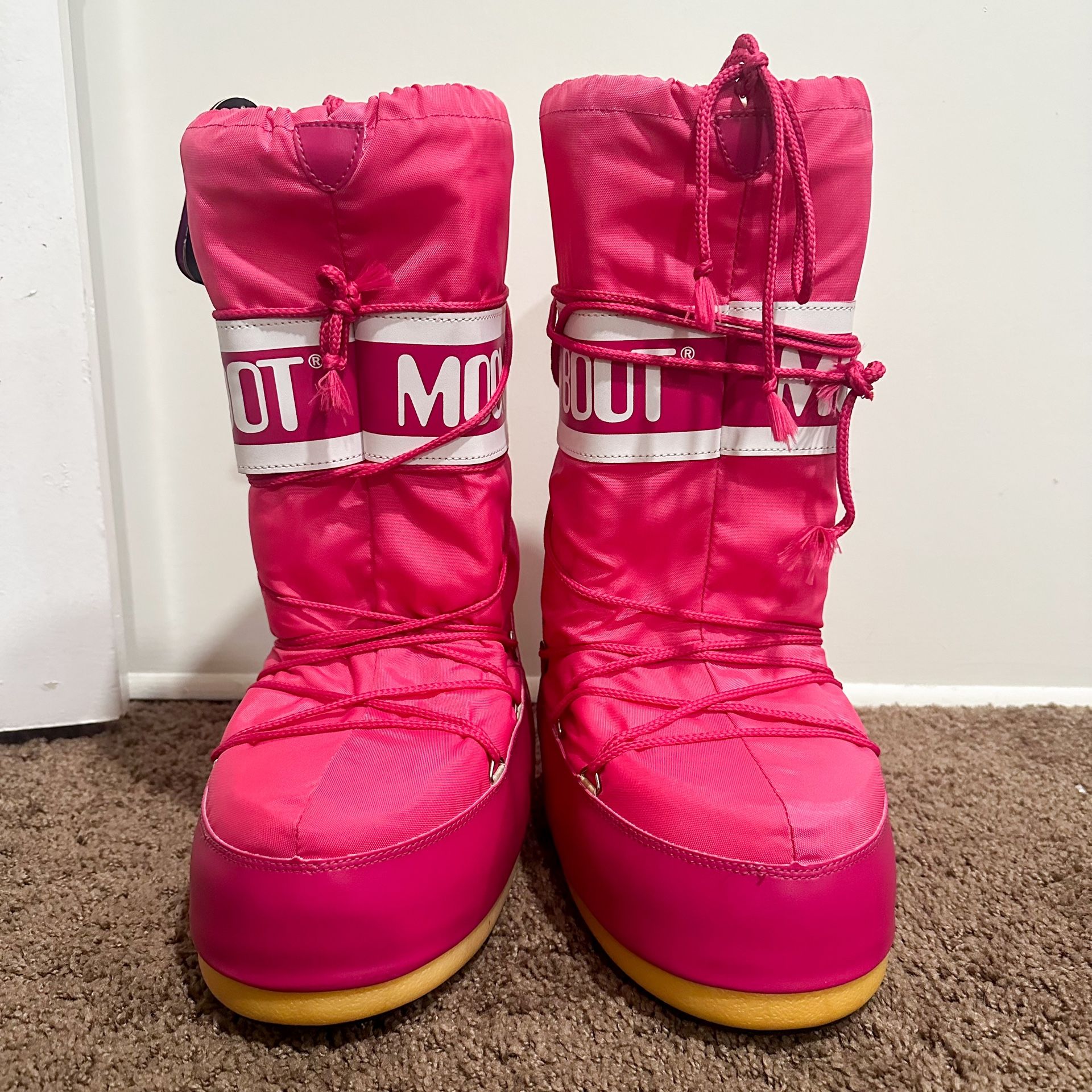 Hot Pink Brand New Moon Boots