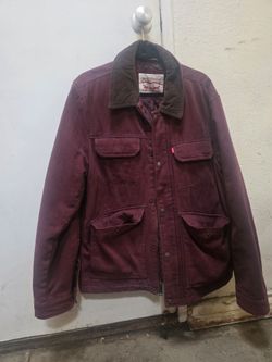 Levis jacket burgundy
