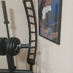 New Barbell Weight Grill (7 ft) and Bar (5ft)