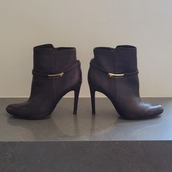 Authentic Coach Dark Brown Booties