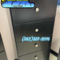 5 Drawer Black Chest Assembled New 
