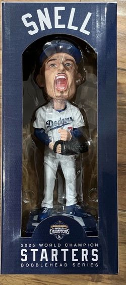 2026 Blake Snell STARTER SERIES Dodgers SGA 5/9/26 Bobblehead Brand new in box  in opened