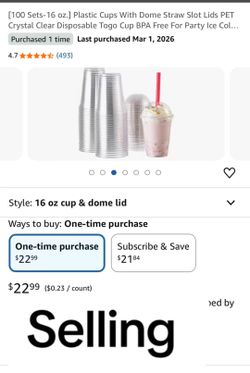 Clear cups