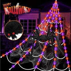 Light up spider webb