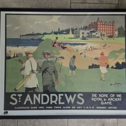 St. Andrews - Home Of The Royal And Ancient Game Framed Art Golf Sports 33x26