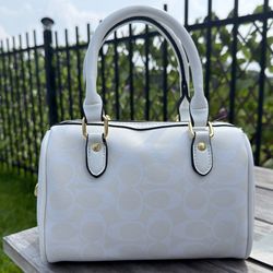 Coach Bag White on White