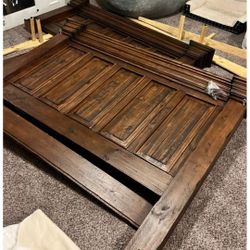 Solid King Bed Frame 