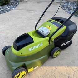 Sun Joe, Electric cordless Push lawn mower, Without Battery