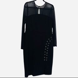 Size 14 Bisou Bisou Long Sleeve Midi Dress