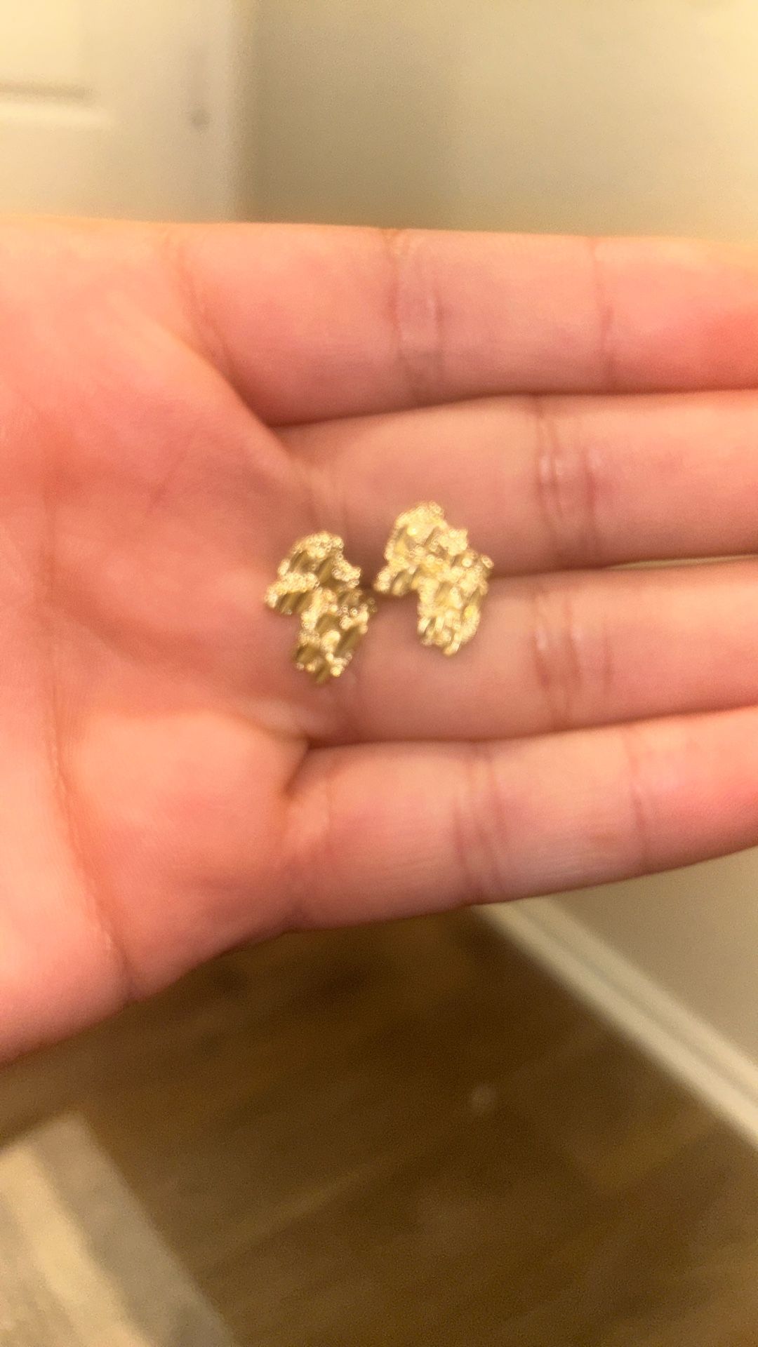 Small 10k Nugget Earrings (no Backings)