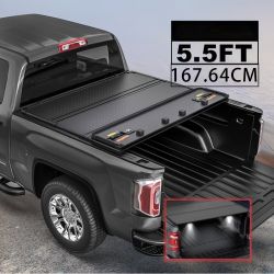 4-Fold 5.5FT Hard Tonneau Cover For 2014-2026 Toyota Tundra Truck Bed
