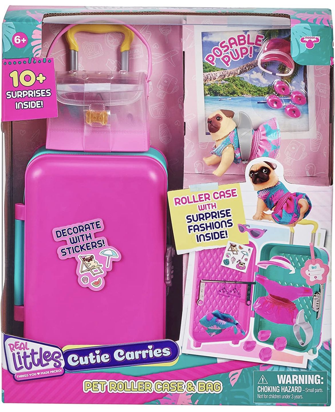 Real Littles S5 Cutie Carries Pet Roller Case & Bag Pk *NIB 