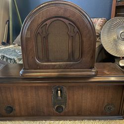Vintage 1920’s Tube Radio (RCA/Brunswick -5KR) W/Rola Dynamic Powered Speaker