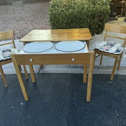 Antique German Kitchen Table/Wash Basin