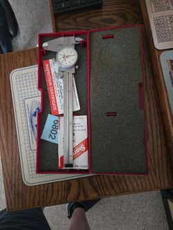 Starrett 3202 = 6Dial Calipers 0=6"range With Case 