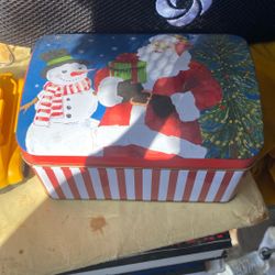 Santa Clause Metal Box
