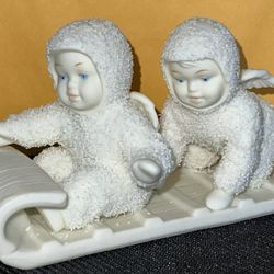 Dept.56 Snow Babies On Toboggan 