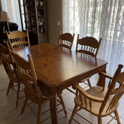 Dining Table Set With 6 Chairs 