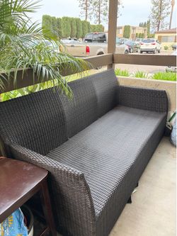 Wicker couch