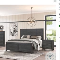 Galleon Grey 4-PC Queen Bedroom Set