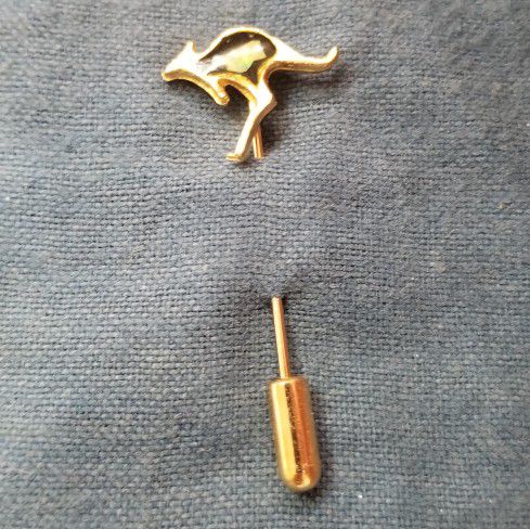 Gold Plated Kangaroo Pin