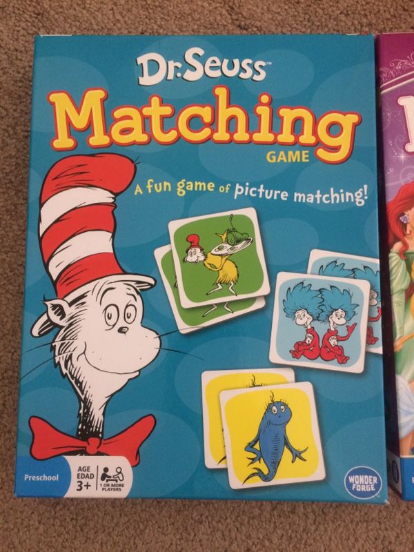 2 sets of matching games/puzzles