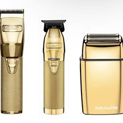Babyliss Pro GOLD FX+ FX870NG Clipper FX787NG Skeleton Trimmer FXFS2G Shaver Set