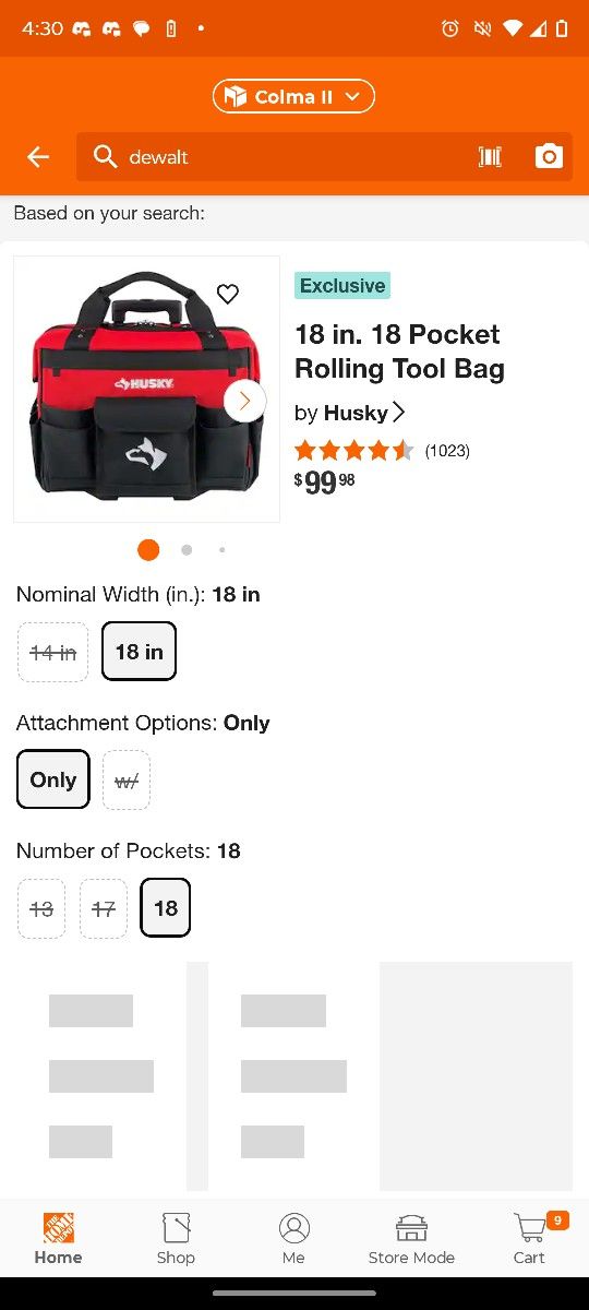Husky Rolling Tool Bag /Box