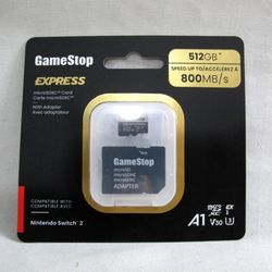 Gamestop 512GB Express microSDXC for Switch 2 - Brand New 