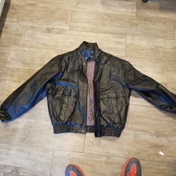 Pierre Cardin Xl Leather Jacket Like New Condition 