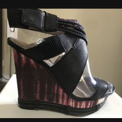 Rachel Roy wedges size 7, real leather