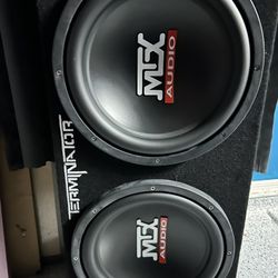 12” x 2 Subwoofers & Amp!! 