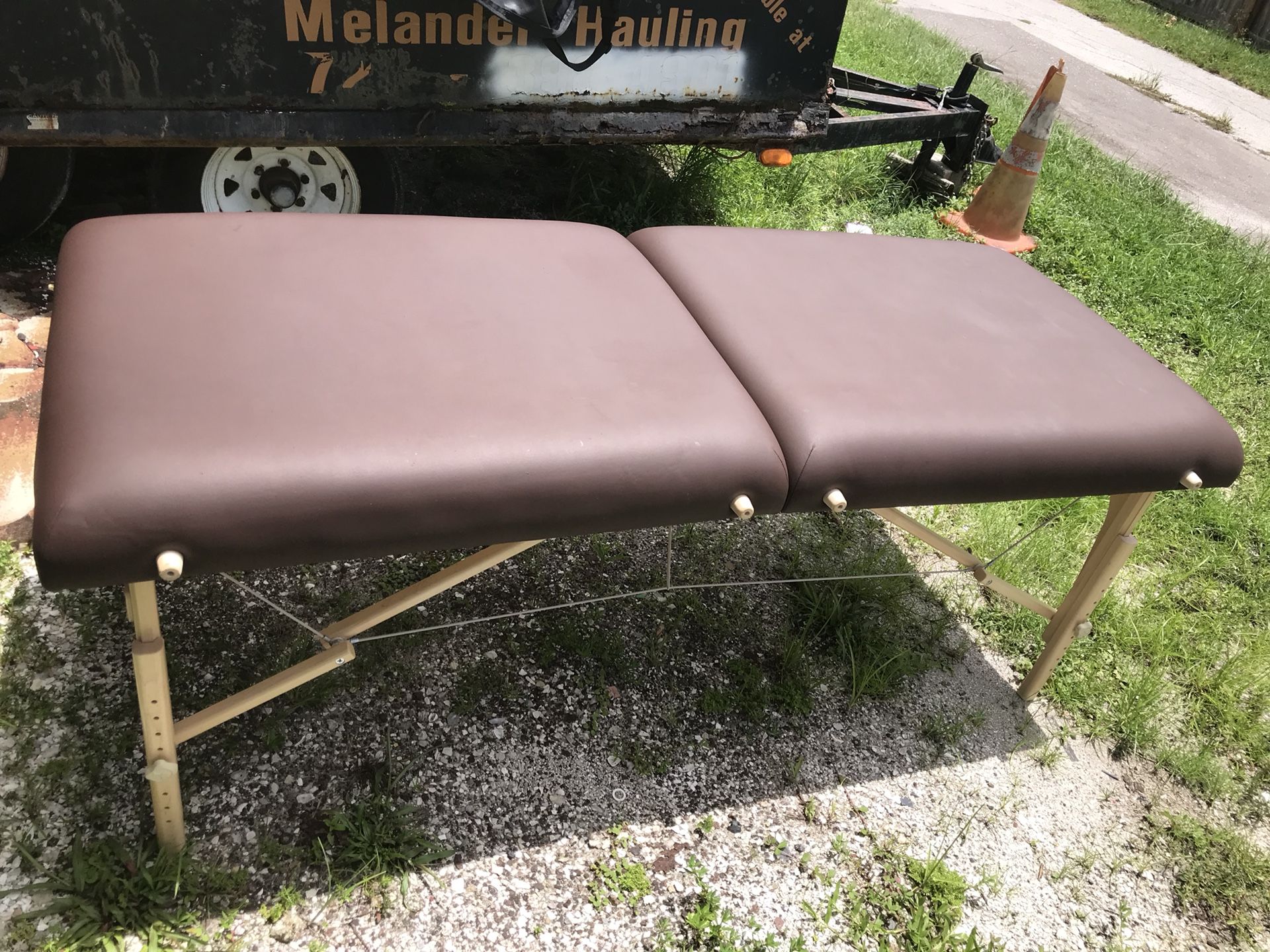 Massage table