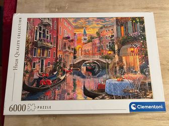 6000 Pieces Puzzle Clementoni Venice In sunset